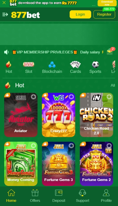 877bet Game Dashbord image