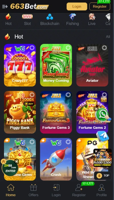 663Bet Game Dashburd image